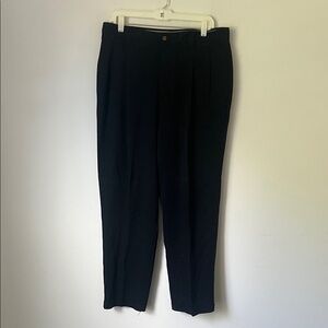 Tommy Bahama Relax 100% Silk Men’s Black Pleated Slacks, size 34 ❤️